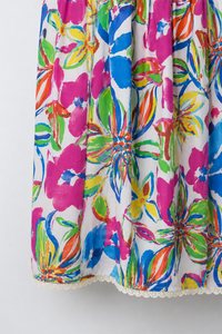 Rainbow Garden Smocked Dress