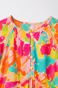 Candy Bloom Tiered Dress