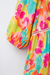 Candy Bloom Tiered Dress