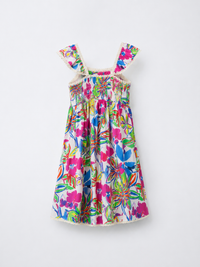 Rainbow Garden Smocked Dress