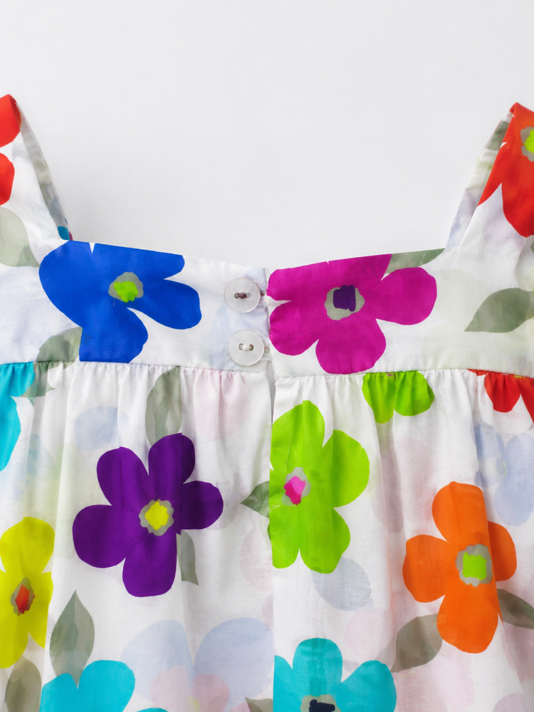 Big Bloom Puff Sleeve Dress