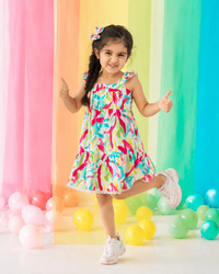 Paint Splash Strappy Dress