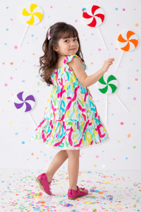 Paint Splash Strappy Dress