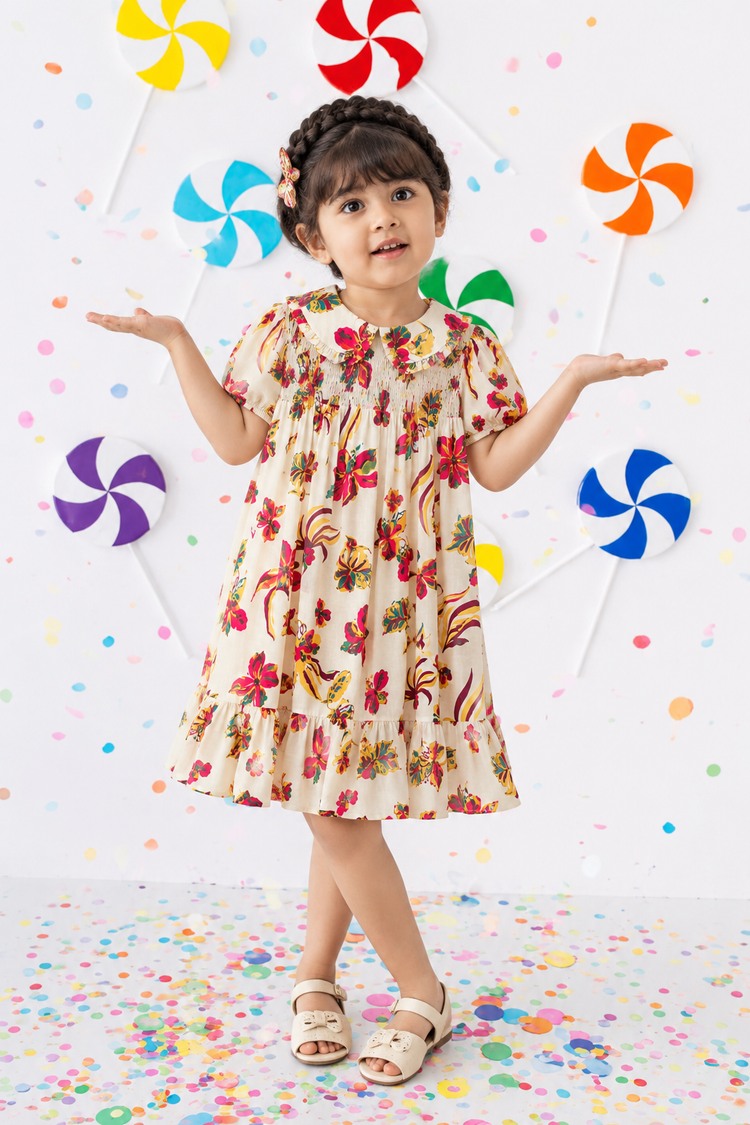 Paint Splash Strappy Dress