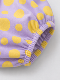 Lavender Dot Bow Dress Set