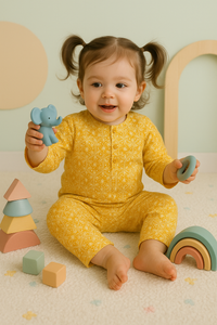 Yellow Cotton Co-ord Set