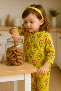 Yellow Floral Cotton Co-ord Set