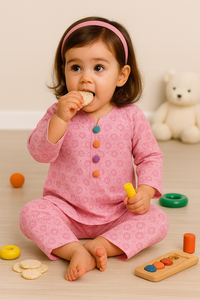 Pink Cotton Co-ord Set