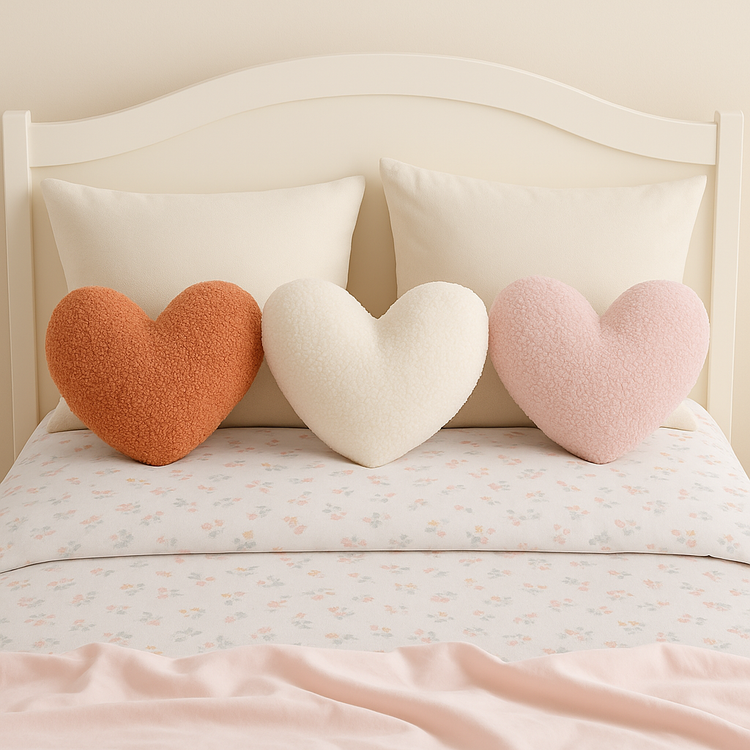 Heart Fleece Cushion