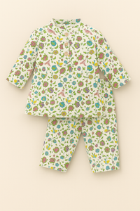 Multi-Coloured Floral Cotton Co-ord Set