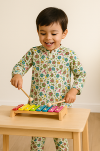 Multi-Coloured Floral Cotton Co-ord Set