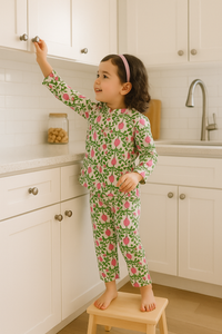 Pink Lotus Cotton Co-ord Set