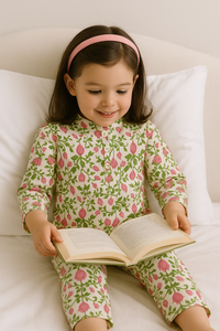 Pink Lotus Cotton Co-ord Set