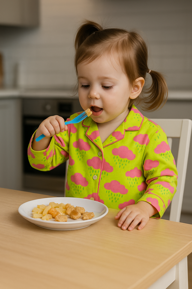 Pink Clouds Pajama Set - Night Wear