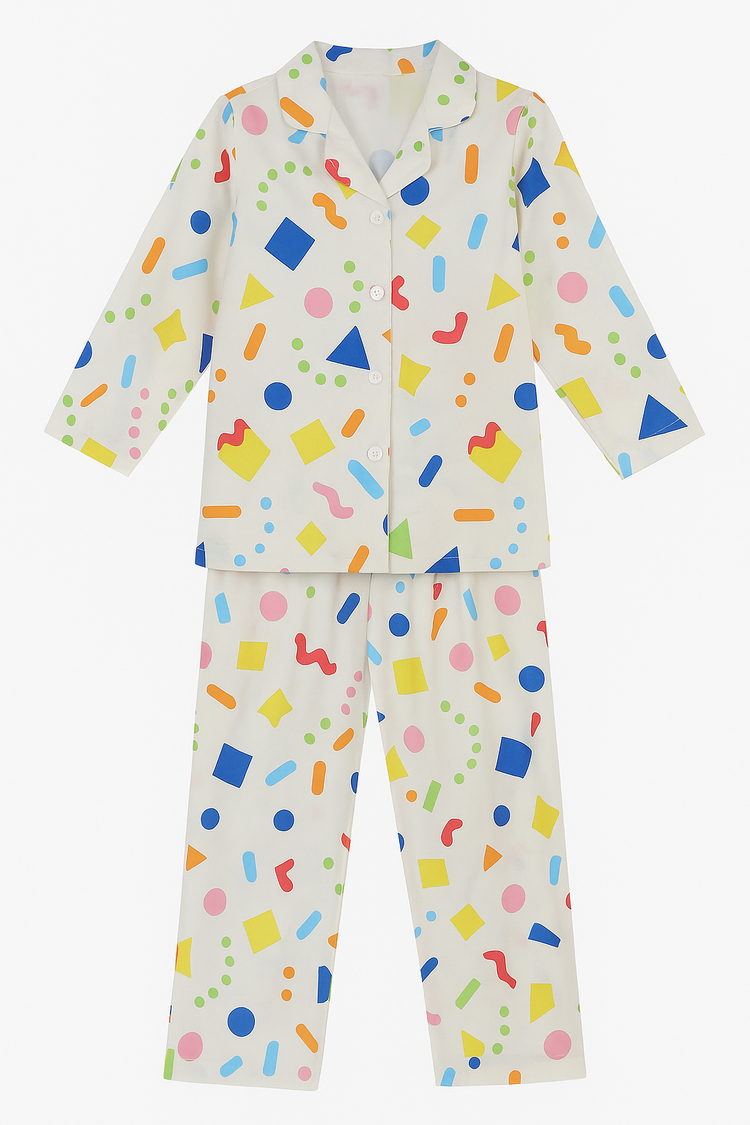 Multi-Coloured Pajama Set - Night Wear