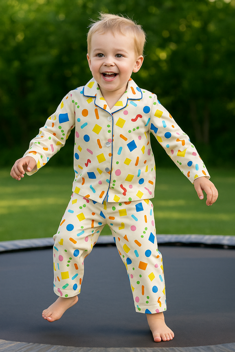 Multi-Coloured Pajama Set - Night Wear