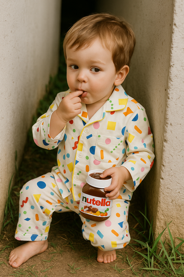 Multi-Coloured Pajama Set - Night Wear