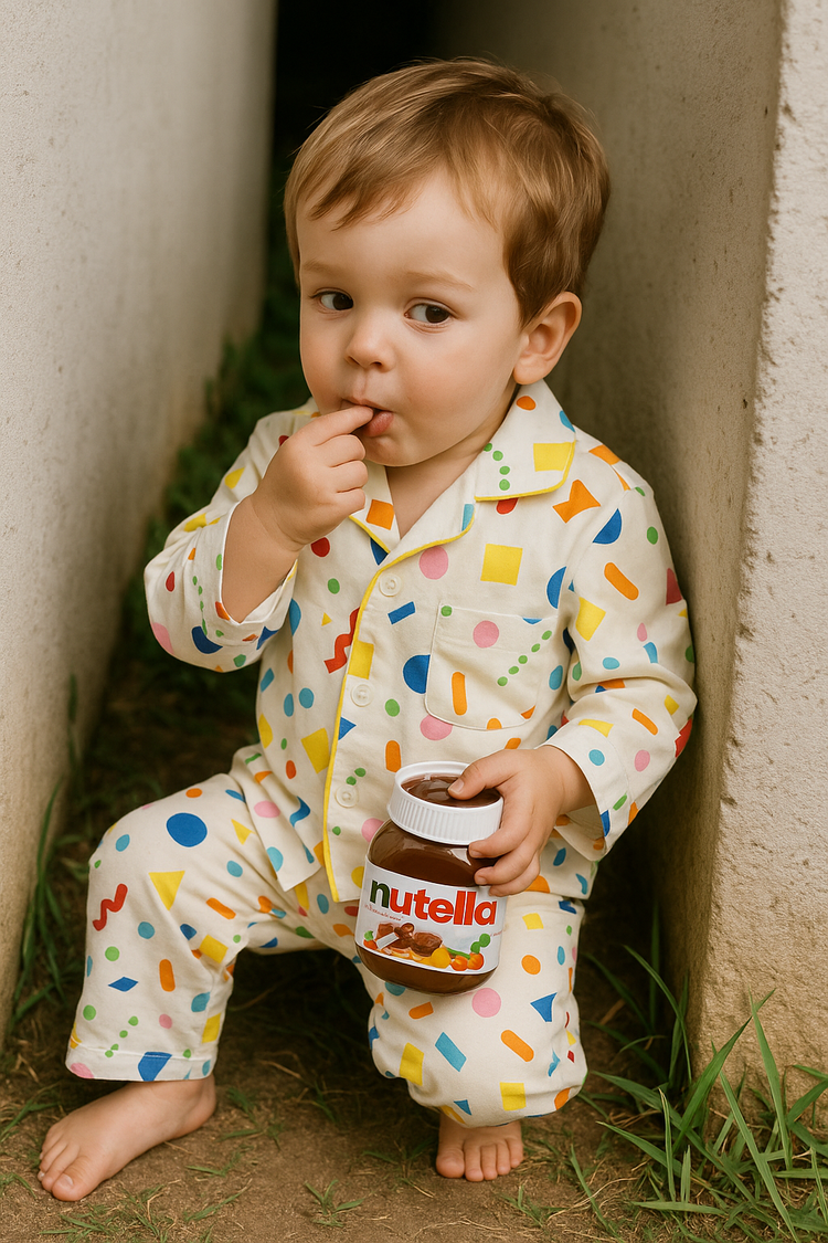 Multi-Coloured Pajama Set - Night Wear