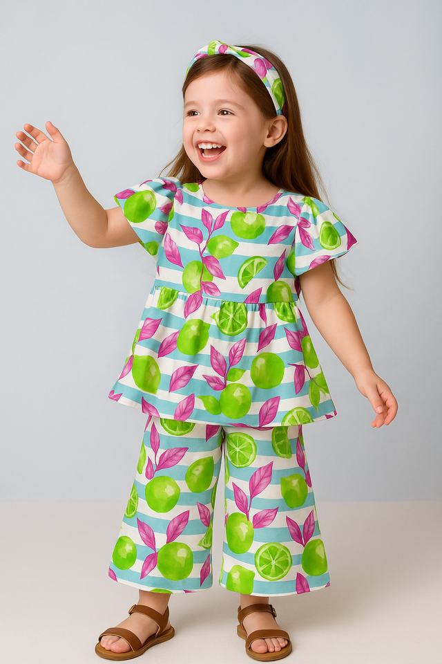 Neon Limes and Leaves Co-ord Set