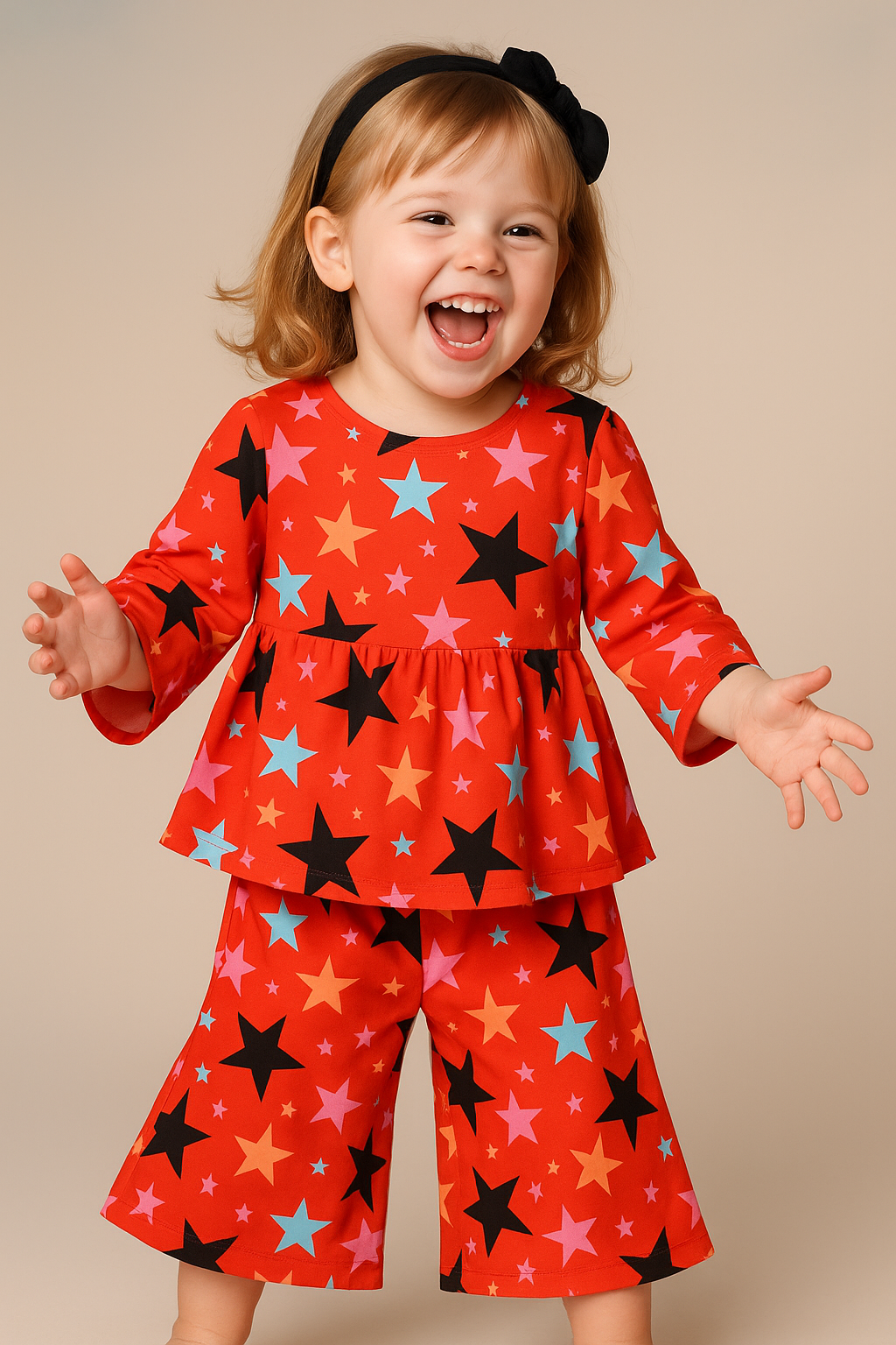 Multi-Coloured stars Co-ord Set