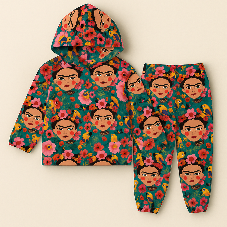 Frida Bloom Hoodie Set