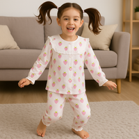 Berry Bloom Pajama Set - Night Wear