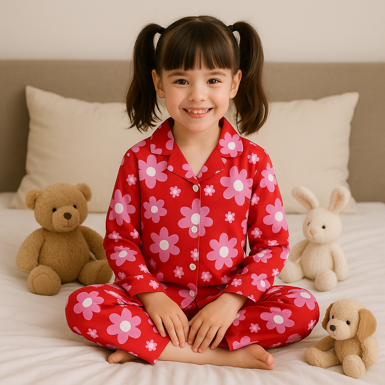 Bloom Pop Pajama Set - Night Wear