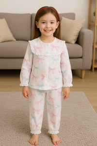 Bow Bliss Pajama Set - Night Wear