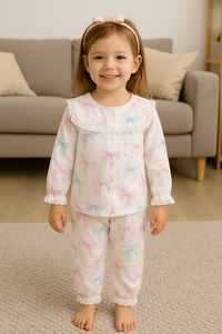 Bow Bliss Pajama Set - Night Wear