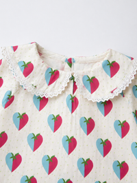 Blue and plum hearts Night Suit