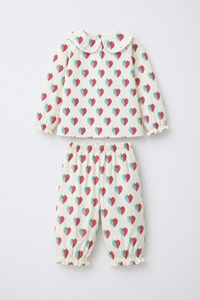 Blue and plum hearts Night Suit