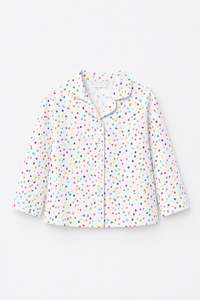 Multicolor polka spots Night Suit