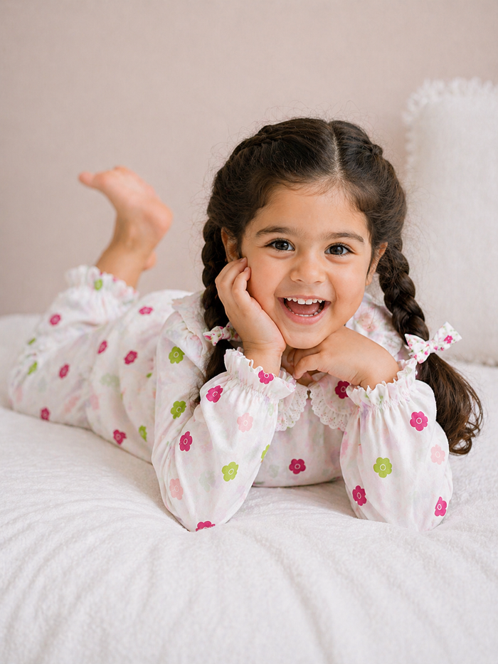 Pink Blossom Night Suit