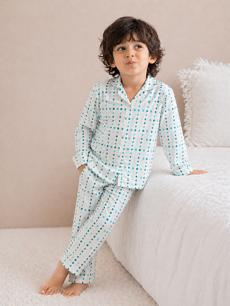 Blue polka spots Set