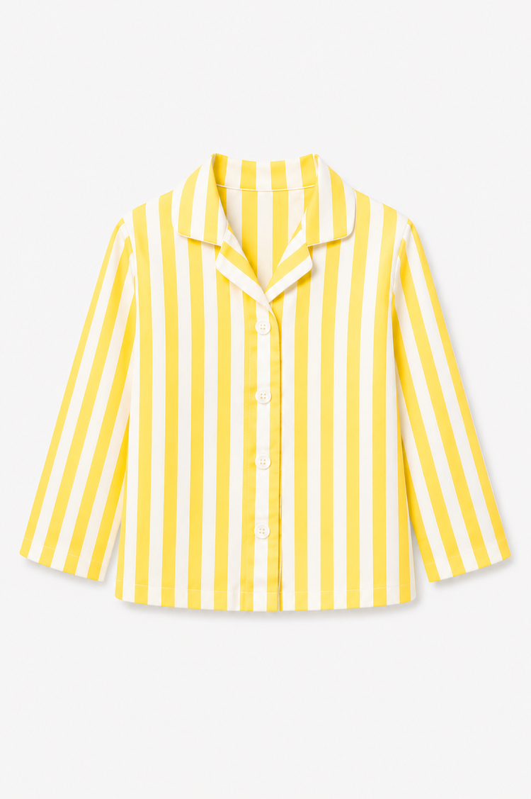 Yellow Stripes Night Suit