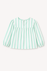 Mint Green Stripes Night Suit