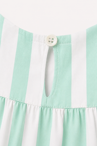 Mint Green Stripes Night Suit