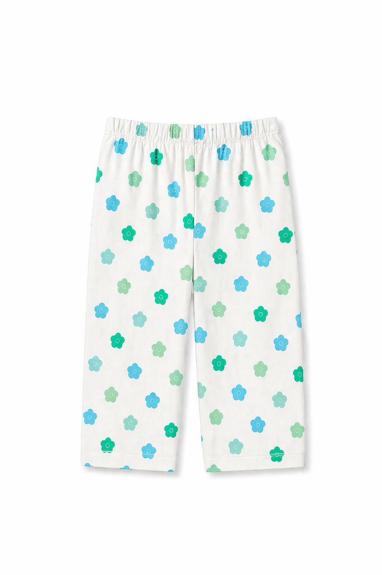 Teal Blossom Night Suit