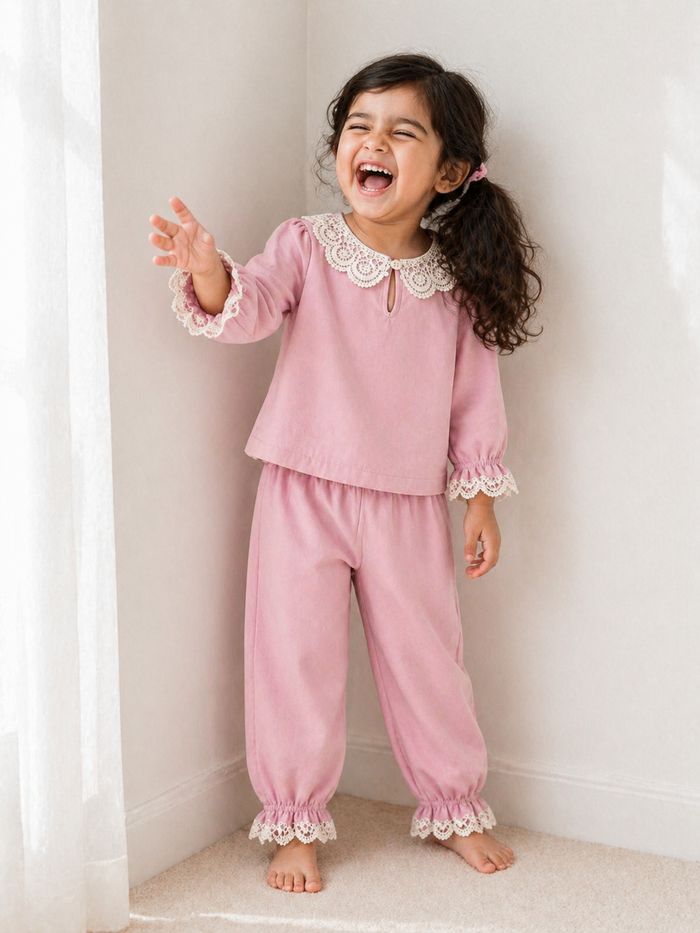 Pink Whispers Night Suit