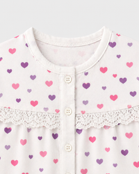 Pink Heart Night Suit