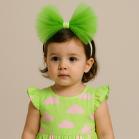 Olive Flower Bow Hairband