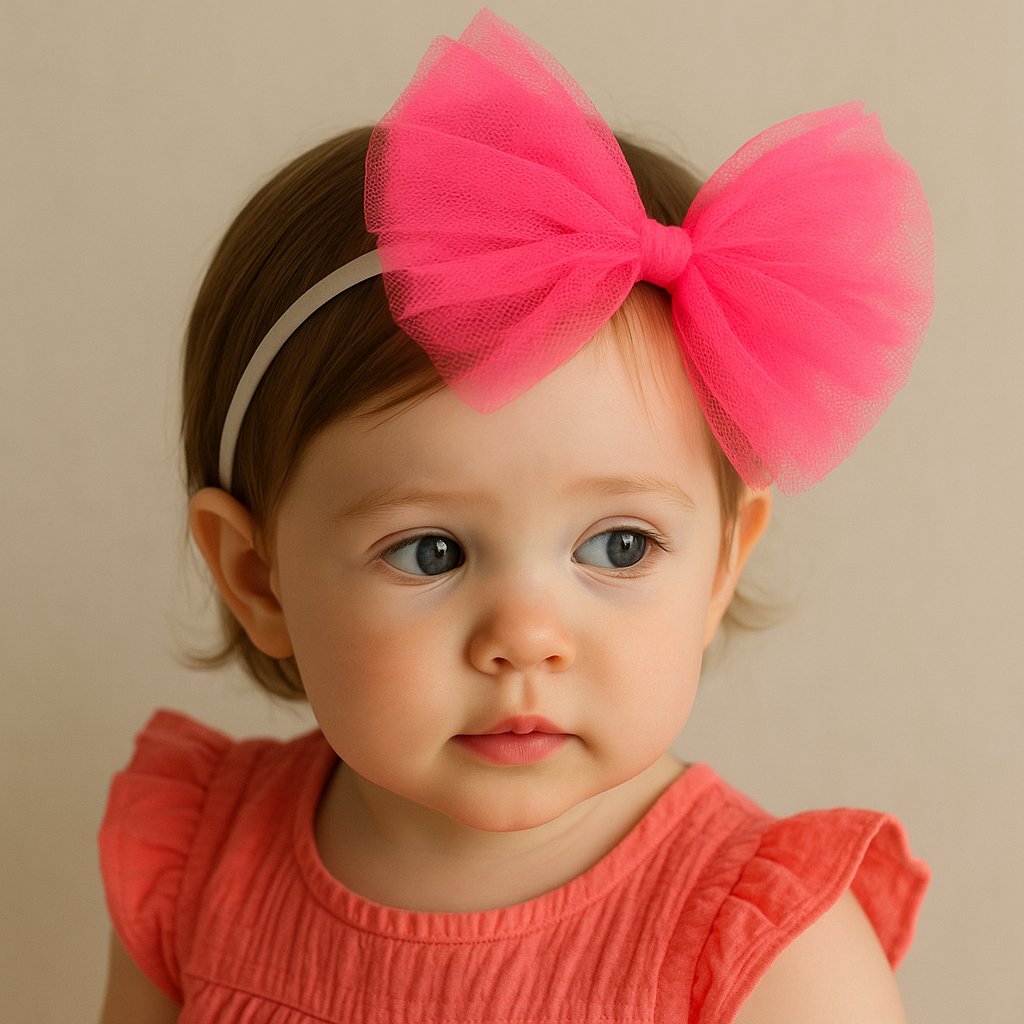 Peach Bow Hairband