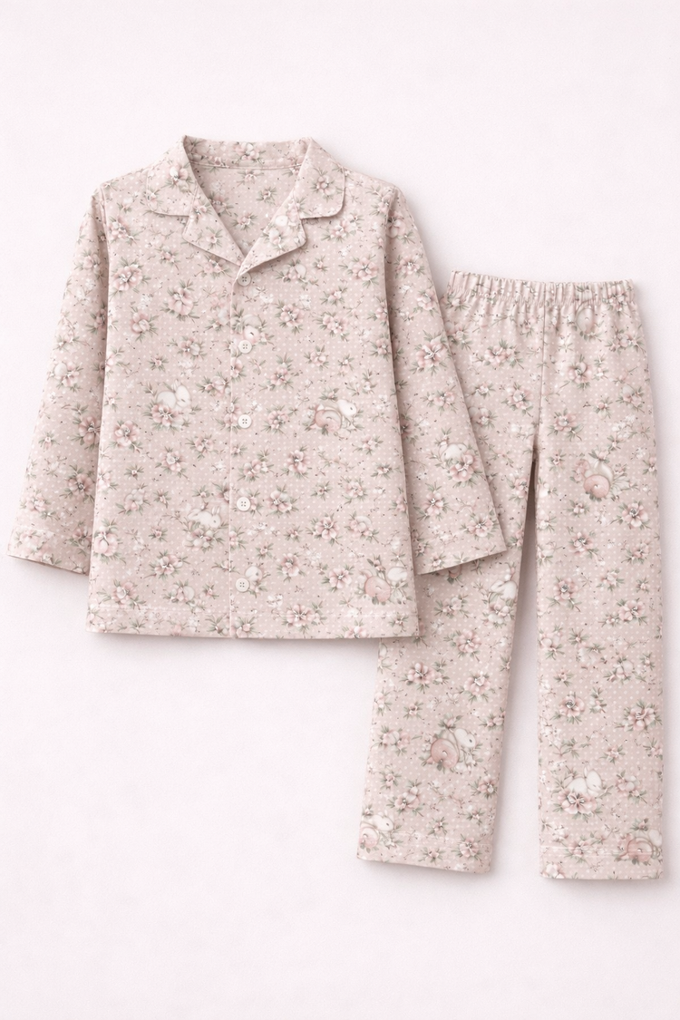 Vintage Bunny Pajama Set - Night Wear