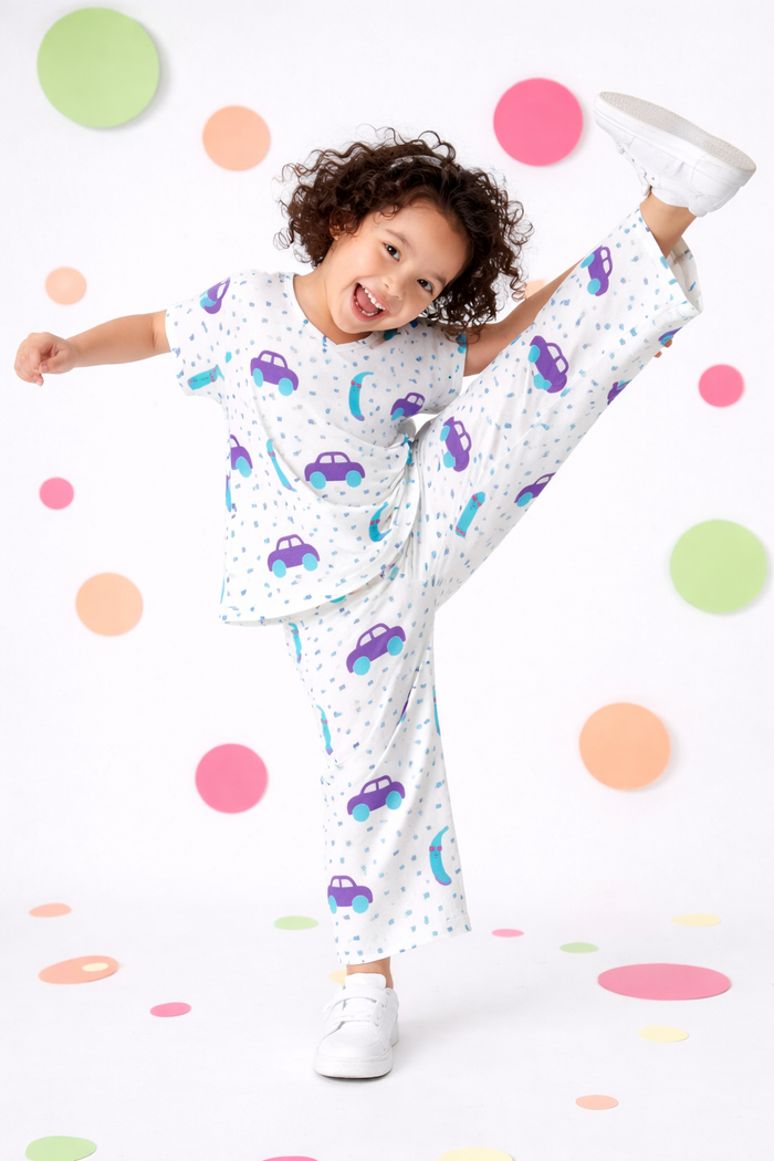 Banana and race cars Co-ord Set