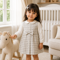 Grey Blush Tiered Dress Set