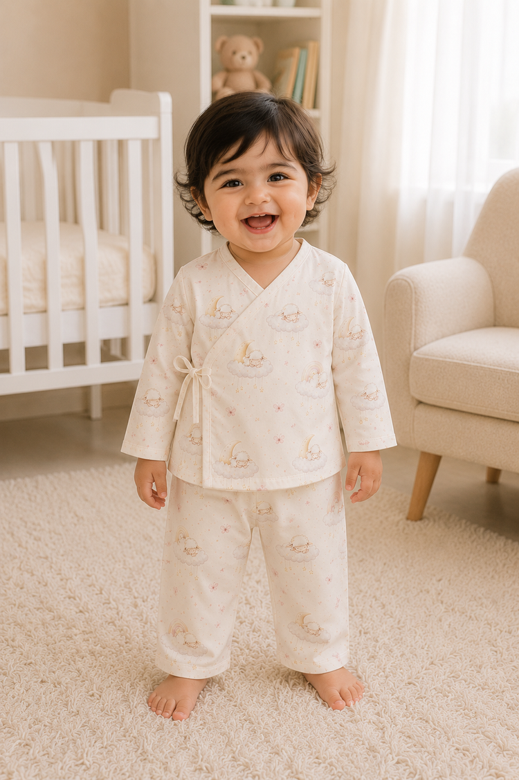 Dreamy Sheep Wrap Baby Co-ord Set
