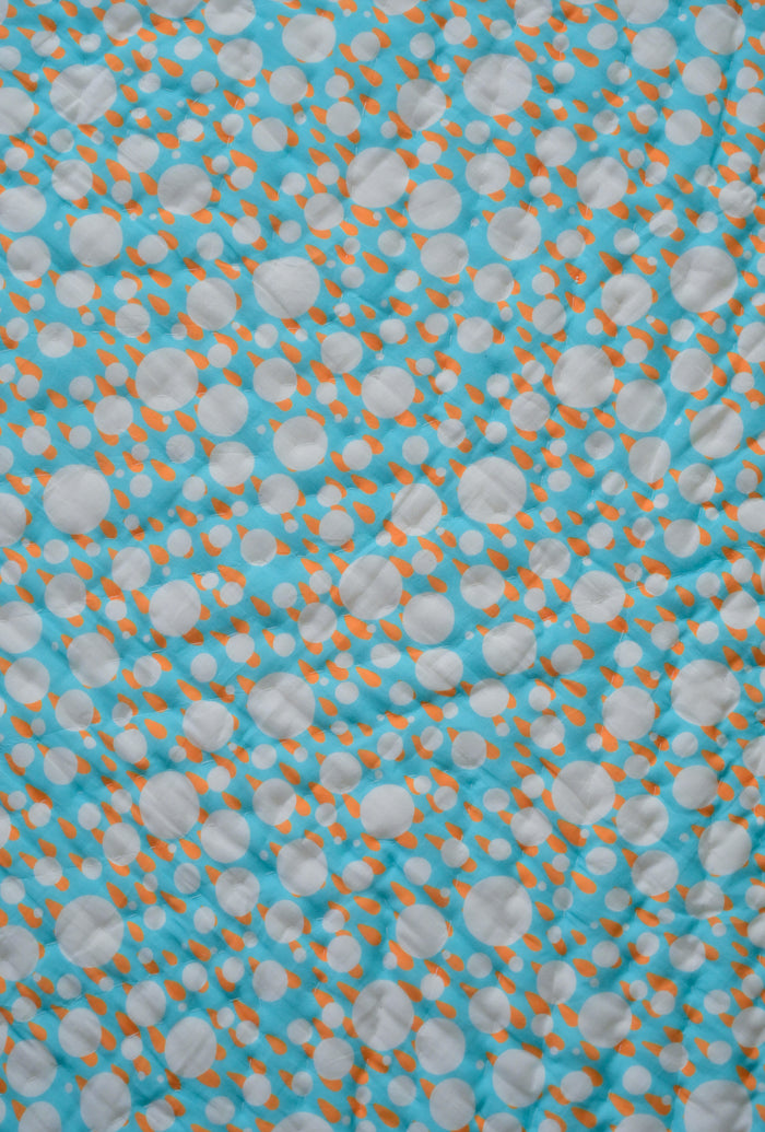 Ivory and tangerine poppy raindrops Set
