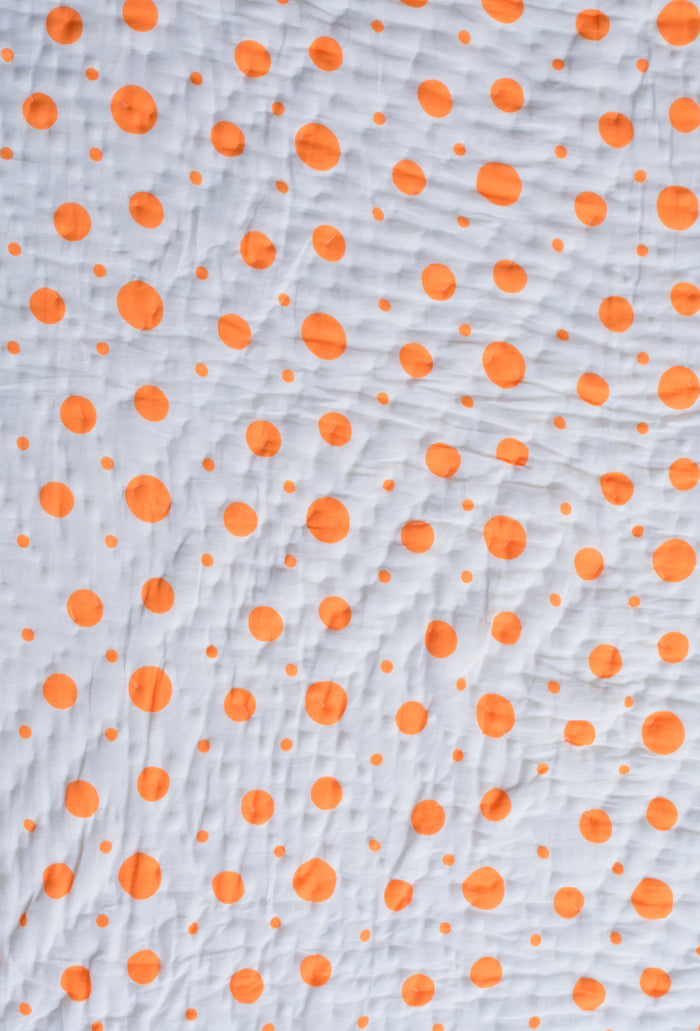 Snuggles and Cuddles Baby Gift Bundle (Ivory and Tangerine Poppy raindrops)