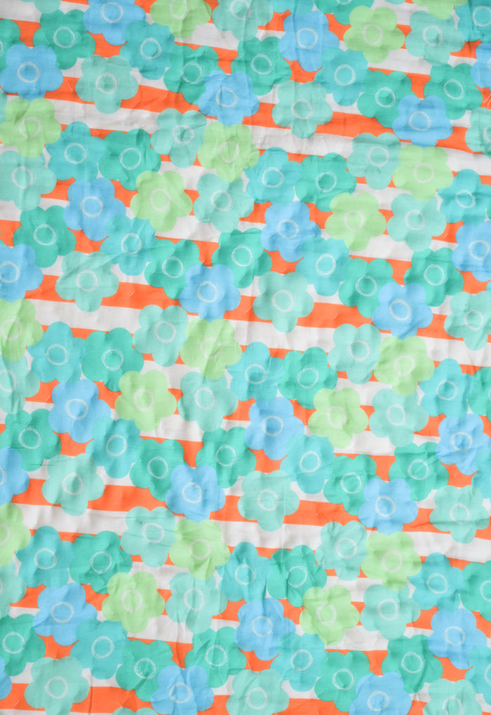 Blue and tangerine florals Set