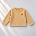 Beige Pac-Man Fleece Set top by Anaario